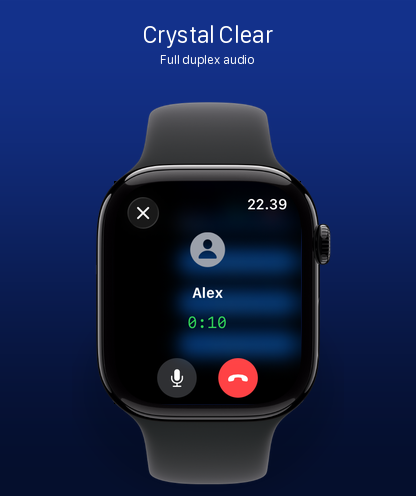 Active voice call on Apple Watch